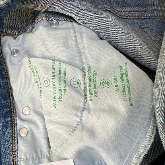 J. Crew 9" Womens Jeans 29T Slim Straight Vintage Blue Mid Wash Denim - Picture 9 of 10